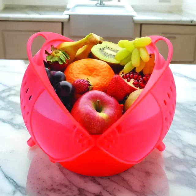 Rice Washing Bowl – Revolving Strainer | Indo Glow