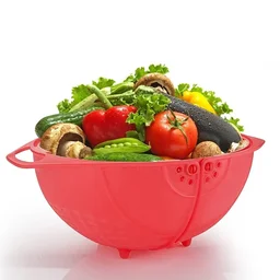 Rice Washing Bowl – Revolving Strainer | Indo Glow