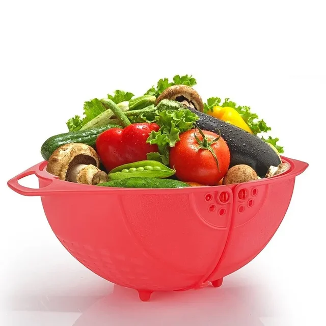 Rice Washing Bowl – Revolving Strainer | Indo Glow