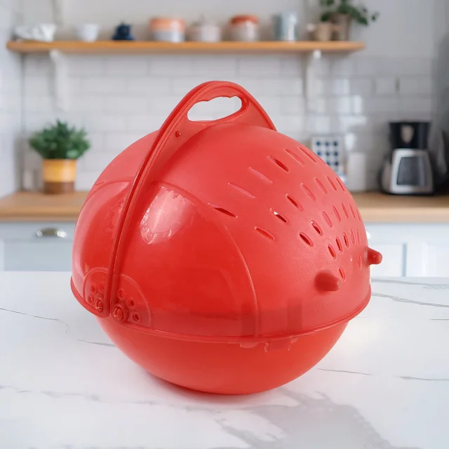 Rice Washing Bowl – Revolving Strainer | Indo Glow