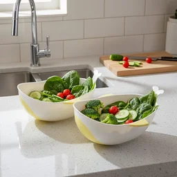 Rice Washing Bowl & Strainer 2 Pc – Multipurpose Kitchen Tool