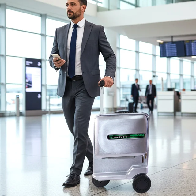 Ride-On Scooter Travel Trolley Bag – Compact & Hard Shell Protection