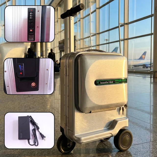 Ride-On Scooter Travel Trolley Bag – Compact & Hard Shell Protection