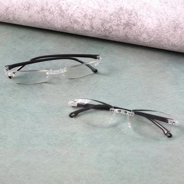 Rimless Reading Glasses – Lightweight Pack of 2 Comfort Readers