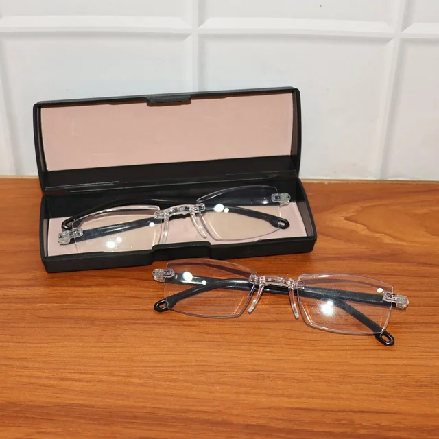 Rimless Reading Glasses – Lightweight Pack of 2 Comfort Readers