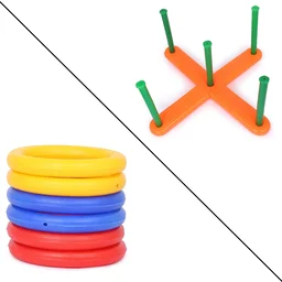 Ring Toss Game – 13 Pc Family Fun & Skill Builder | Play & Move