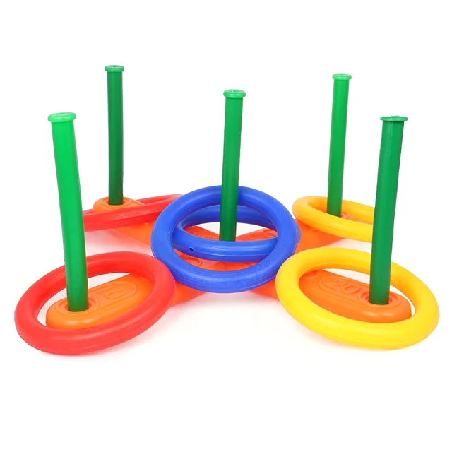 Ring Toss Game – 13 Pc Family Fun & Skill Builder | Play & Move