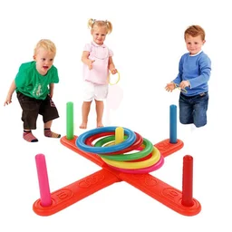 Ring Toss Game – 13 Pc Family Fun & Skill Builder | Play & Move