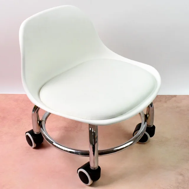 Rolling Stool with Wheels – Low Height & Ergonomic | Indo Glow