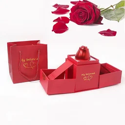 Rose Ring Box Jewellery – Romantic Gift with Magical Presentation
