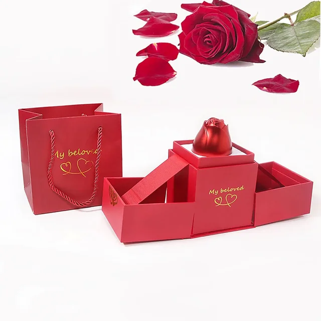 Rose Ring Box Jewellery – Romantic Gift with Magical Presentation
