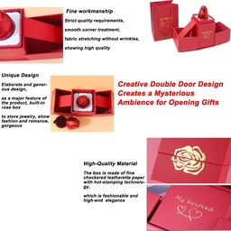 Rose Ring Box Jewellery – Romantic Gift with Magical Presentation