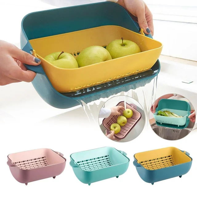 Rotatable Strainer Basket – BPA-Free Double Layer | Vastate