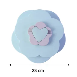 Rotating Candy Dish Flower Shape Multi Section Snack Box with Phone Holder (1 Set)