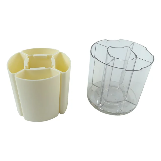 Rotating Desk Organizer – 5 Compartments with 360° Spin for Office & Home