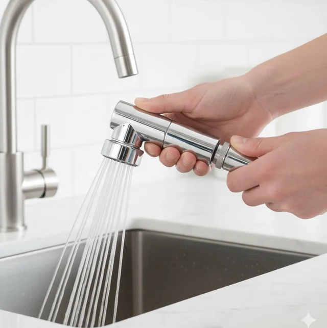 Rotating Faucet Sprayer – 1080° Swivel & Dual Flow | Bathora