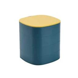 Rotating Jewellery Box – 4-Layer Multicolour Organizer |