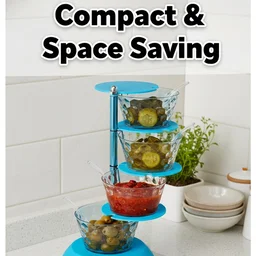 Rotating Pickle Rack – 4-in-1 Multipurpose Kitchen Storage | CookAura