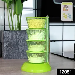 Rotating Spice Rack – 4-Tier 360° Pickle Tower |
