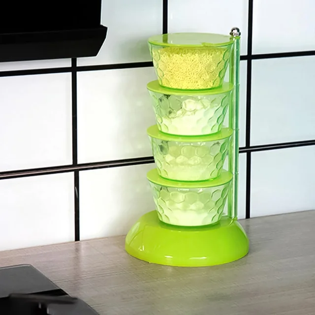 Rotating Spice Rack – 4-Tier 360° Pickle Tower |