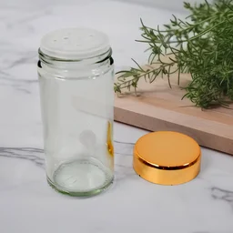 Rotating Spice Rack – LED Illuminated, 16 Jars, Golden Finish | Tidy Table