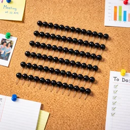 Round Head Push Pins – Strong Steel, Secure Pinning (80 Pieces)