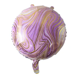 Round Marble Foil Balloon – Bright Party Decoration 15cm
