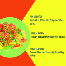 Rubber Bands – Multicolor, Strong & Reusable for Home & Office | VoltDesk