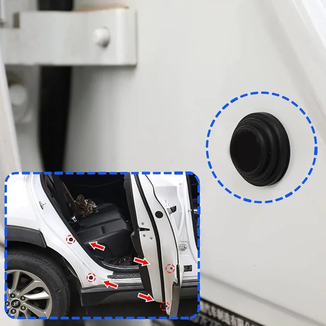 Rubber Car Door Shock Absorber Sticker – Durable Noise Reduction