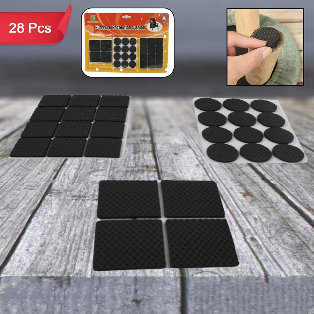 Rubber Furniture Pads – Self-Adhesive Floor Protectors | Safelix