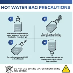 Rubber Hot Water Bag for Pain Relief, Muscle Aches & Warmth | Velvet Wellness