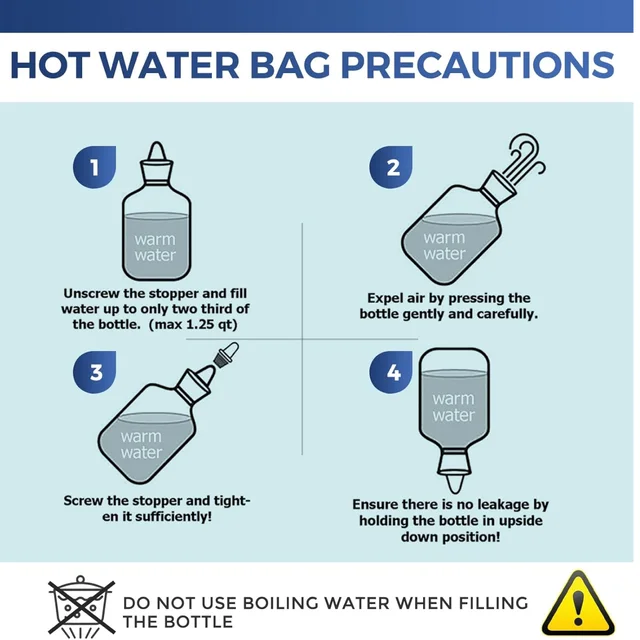 Rubber Hot Water Bag for Pain Relief, Muscle Aches & Warmth | Velvet Wellness