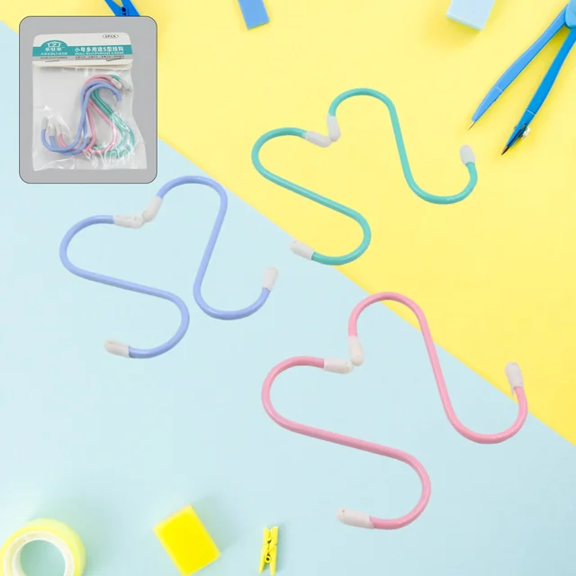 S Hooks Metal – Heavy Duty Hanging Hooks (6 Pcs) | VoltDesk