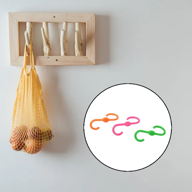 S Shape Plastic Hooks – Heavy Duty Hanging | FreshAura Homeware