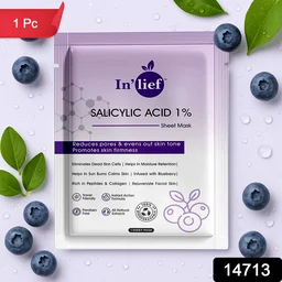 Salicylic Acid 1% Sheet Mask – Clarifies & Refines Pores
