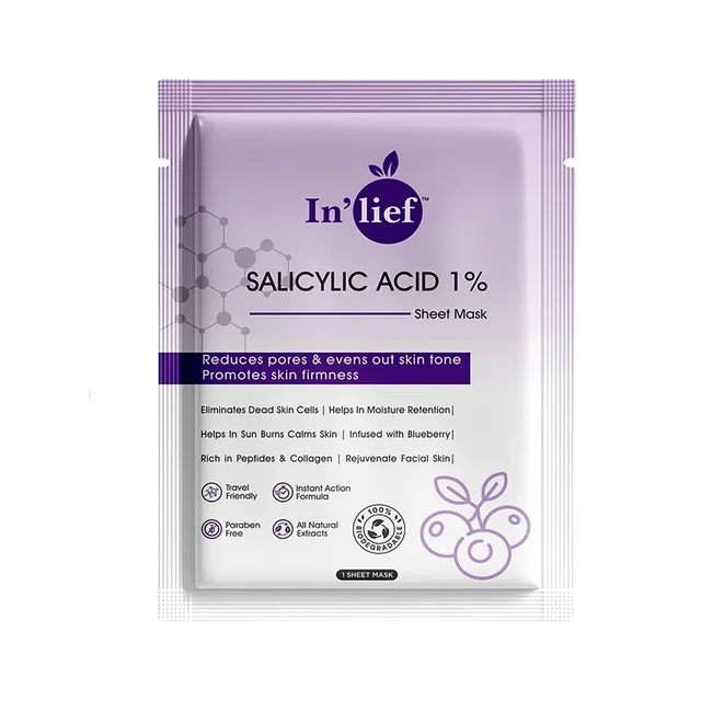 Salicylic Acid 1% Sheet Mask – Clarifies & Refines Pores