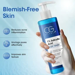 Salicylic Acid Body Wash – 1% Anti-Acne Exfoliating Gel