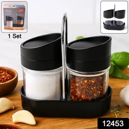 Salt N Pepper Plastic Jar Set – Durable Kitchen Spice Storage
