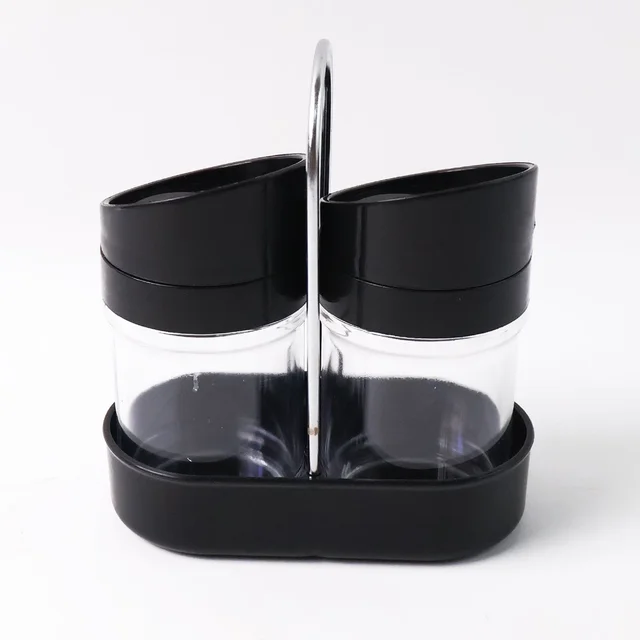 Salt N Pepper Plastic Jar Set – Durable Kitchen Spice Storage