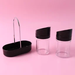 Salt N Pepper Plastic Jar Set – Durable Kitchen Spice Storage