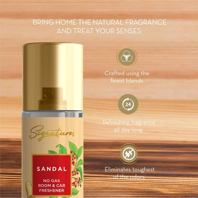Sandalwood Room & Car Freshener – Long-lasting Natural Fragrance