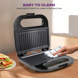 Sandwich Toaster – 800W Fast Toasting with Non-Stick Plates
