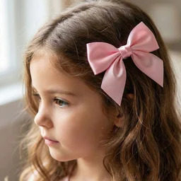 Satin Hair Bow Clip – Stylish & Comfortable Hair Accessory
