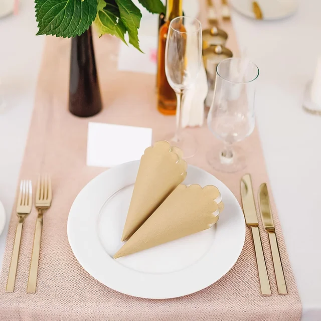 Scalloped Edge Tissue Napkins – Elegant 120 Pc 2-Ply Set