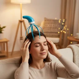 Scalp Massager – 9-Claw Stress Relief Hand Grip | XcelCraft