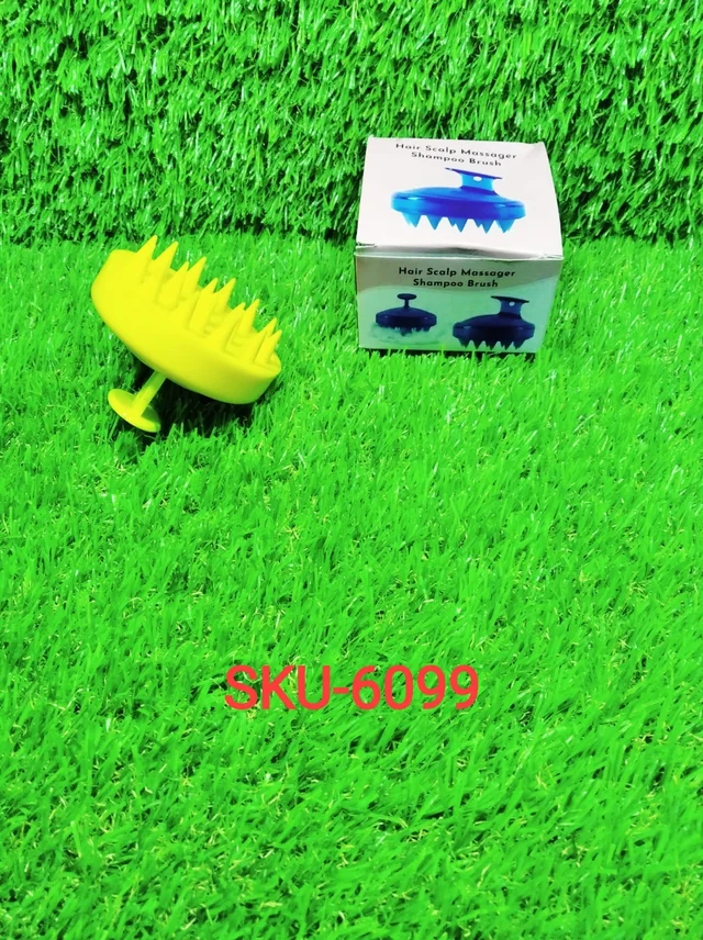 Scalp Massager Shampoo Brush – Deep Clean & Hair Growth | Calm & Curl
