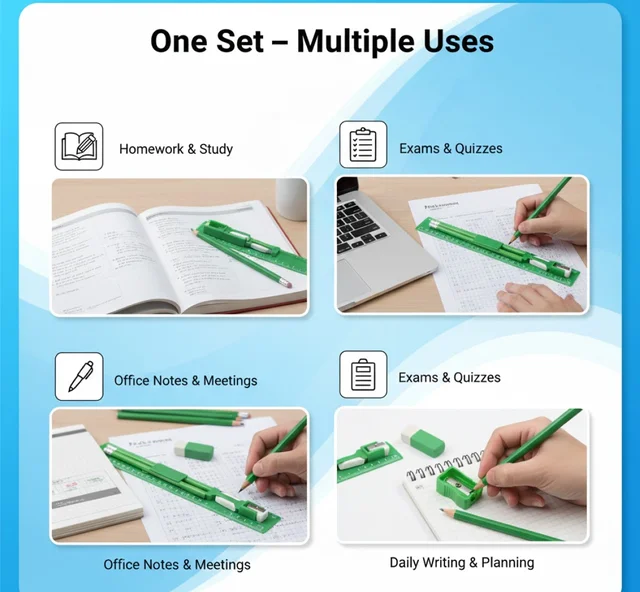 School Supply Set – 5-Piece Essential Stationery Kit |