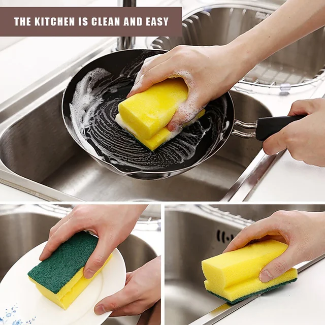 Scrub Sponge 2-in-1 for Kitchen & Bathroom | Bathora