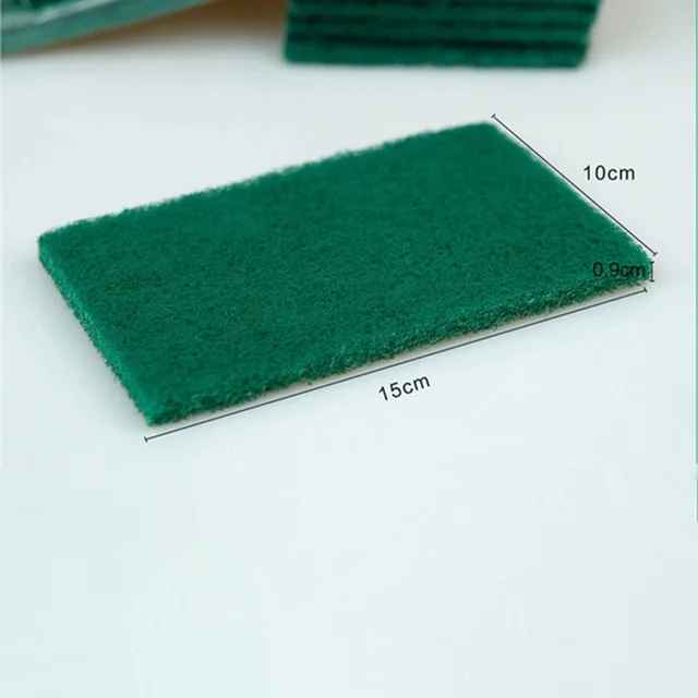Scrub Sponge Pads – Aqua Green 10PC with Stain Cutter | Velvet Wipe