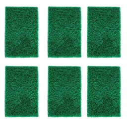 Scrub Sponge Pads – Aqua Green, Pack of 6 for Home | Velvet Wipe